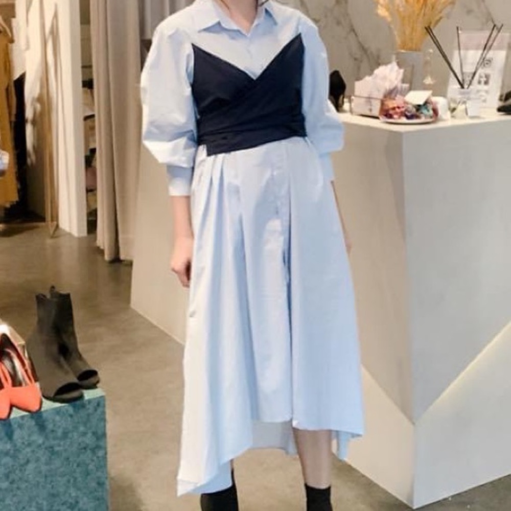 Midi shirtdress